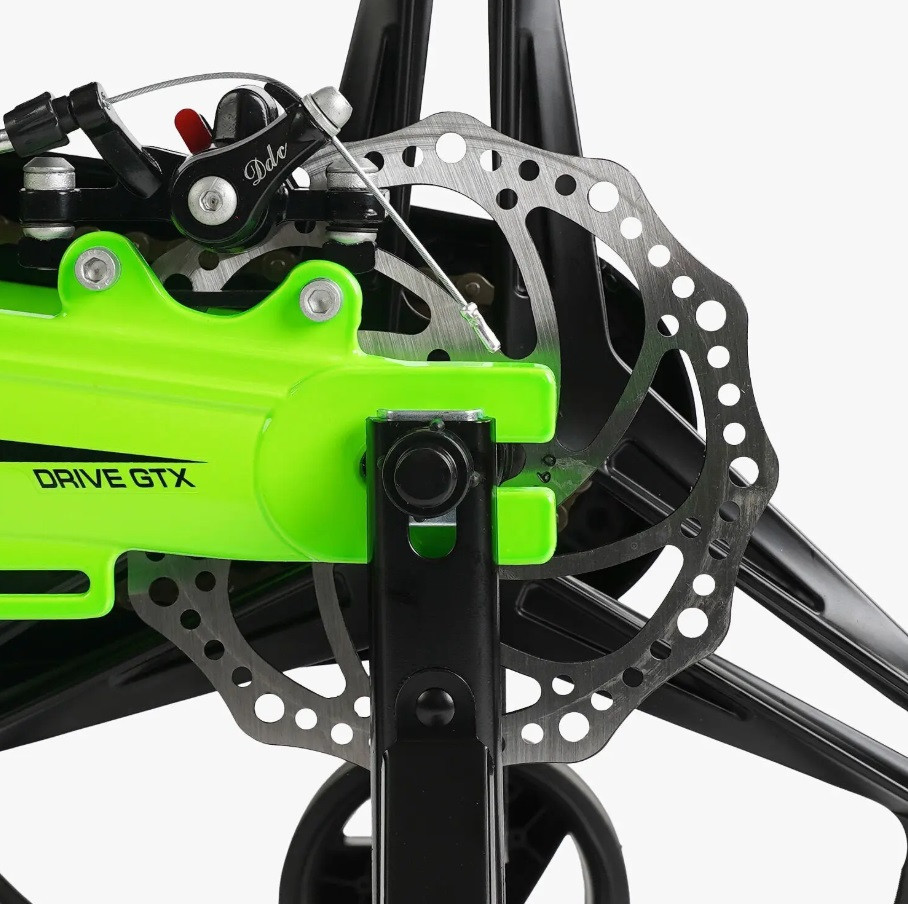 Велосипед Corso CONNECT двоколісний магнієва рама 18 дюймів з додатковими колесами Зелений (MG-18105) Чернигов - изображение 6