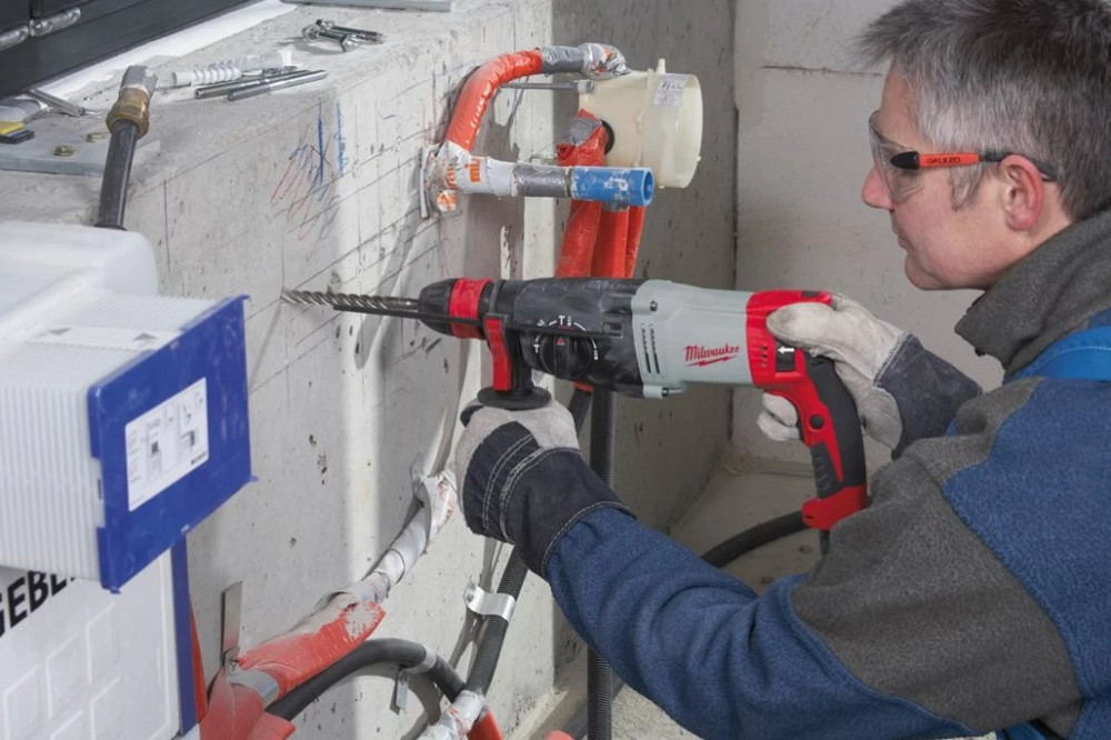 Перфоратор SDS-PLUS MILWAUKEE, PH 30 PowerX, 1030Вт, 3,6Дж (3 режими) (бічна рукоять, обмежувач глибини, кейс) Одеса - фото 10