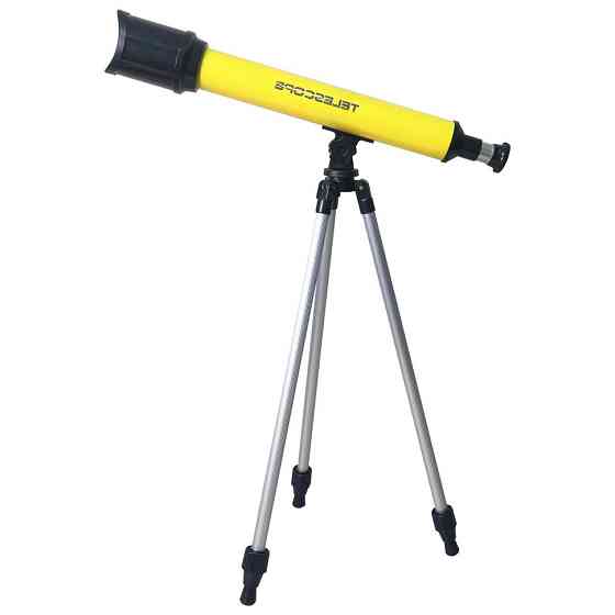 Дитяча іграшка "Телескоп" 6609A(Yellow) жовтий, штатив 57 см Вінниця