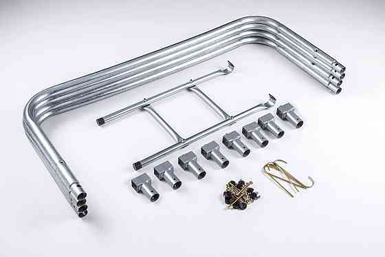 Батут Hop-Sport 12ft (366см) синій із внутрішньою сіткою Київ