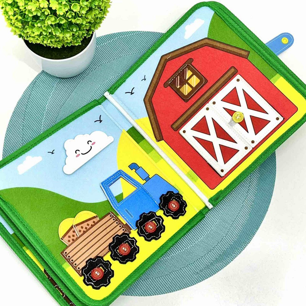 Бізіборд-книга фетрова з активностями 21×6×22 см (C 71085) Чернигов - изображение 2