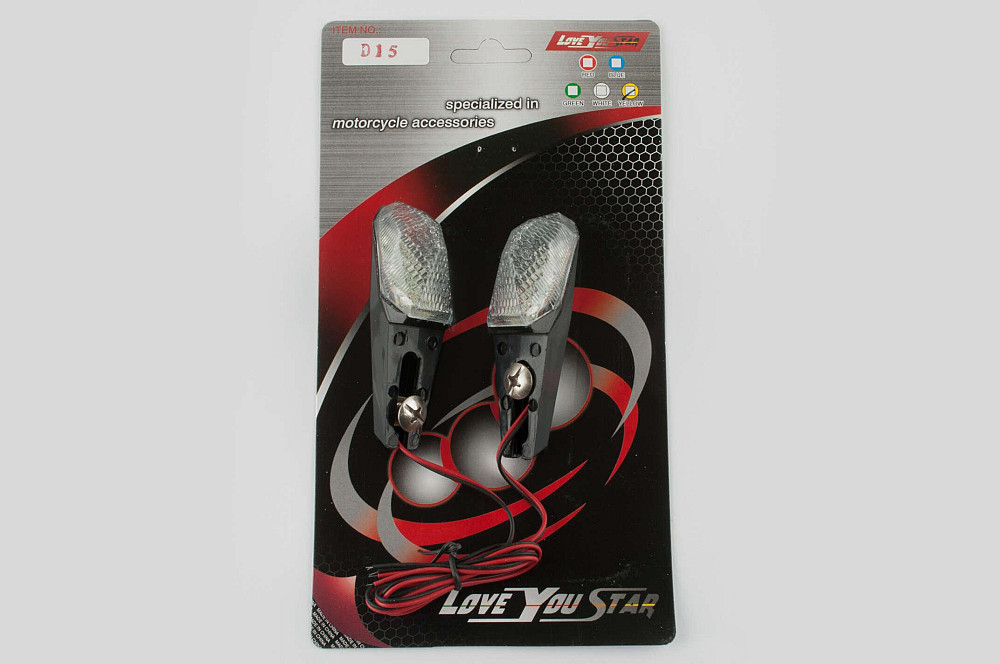 Повороти світлодіодні, стріла (пара) (mod:2) (чорні, біле скло) ST Київ - фото 1