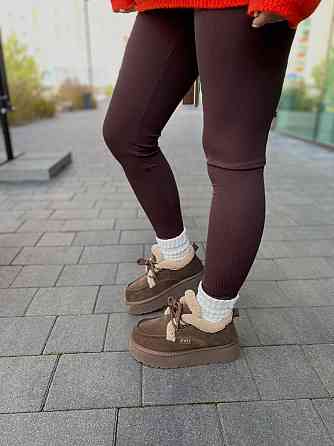 Угги жіночі ITTS S7985-35 коричневі (зима, замша натуральна) (6023) Коломия