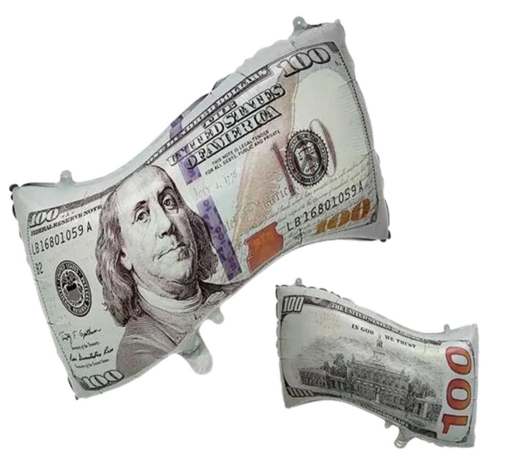 Фольгована куля долар нова 44*63 см Київ - фото 1