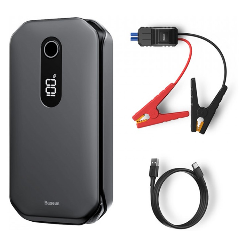 Автомобільне пуско-зарядний пристрій Baseus Super Energy Pro 12000 mAh CRJS03-01 (Чорне) Николаев - изображение 7