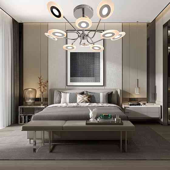 Люстра світлодіодна у вітальню Sirius 8929-10 128W Коломия