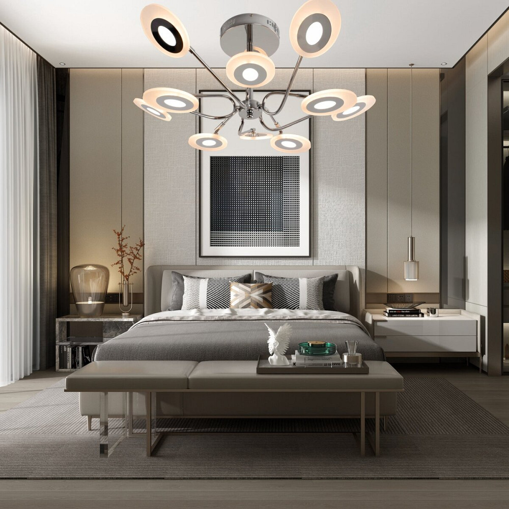 Люстра світлодіодна у вітальню Sirius 8929-10 128W Коломия - фото 5