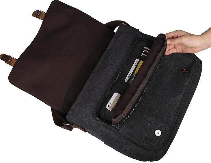 Сумка мужская Vintage 14587 Серая Киев - изображение 10