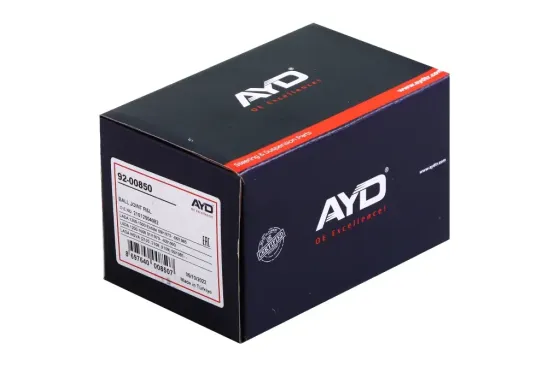 Шаровая опора 2101 AYD закатная верхняя с крепежом (пыльник под хомут) Винница