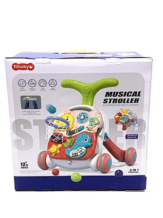 Каталка-ходунки Tiibaby ігровий центр 3 в 1 Перші кроки Червоний (66548-66549) Чернігів - фото 5