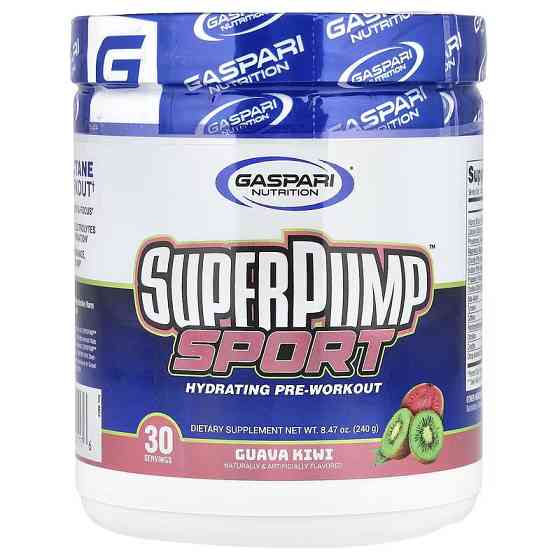 Предтренировочный комплекс Gaspari Nutrition SuperPump™ Sport, Hydrating Pre-Workout 240 g (Guava Kiwi) Луцк