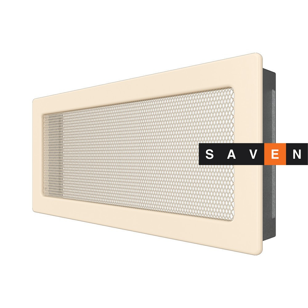 Вентиляційна решітка для каміна SAVEN 17х37 кремова Львів - фото 2