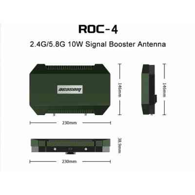 Підсилювач сигналу для дрона Acasom ROC-4 Green 2.4G/5.8G (10Вт) (ROC-4 Green) Вінниця
