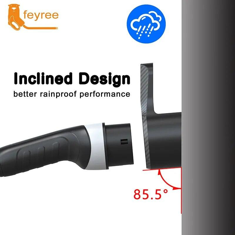 Держатель для зарядного устройства EV Type 2 для зарядки электромобиля FeyRee (Черный) Николаев - изображение 3