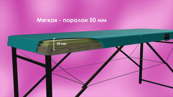 Кушетка косметологічна Економ Plus до 150 кг складна Київ
