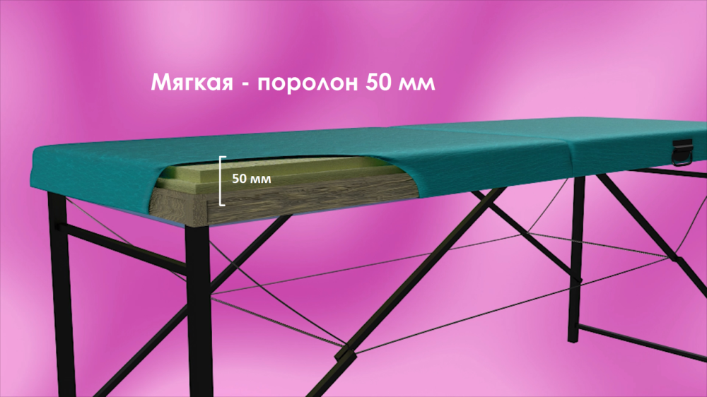 Кушетка косметологічна Економ Plus до 150 кг складна Київ - фото 2