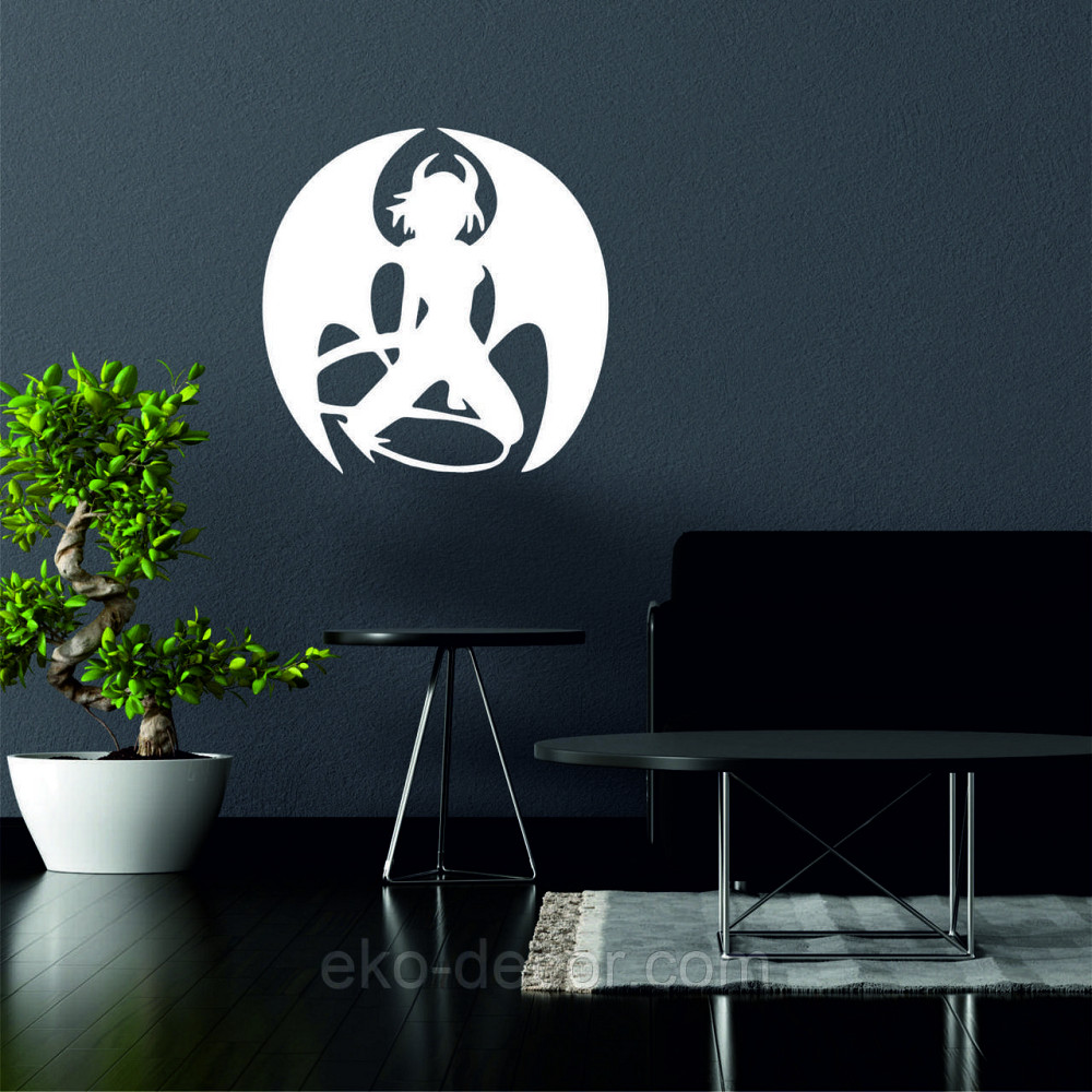 Декоративное настенное Панно «Дьяволица», Декор на стену 50*50 см, Белый Киев - изображение 5