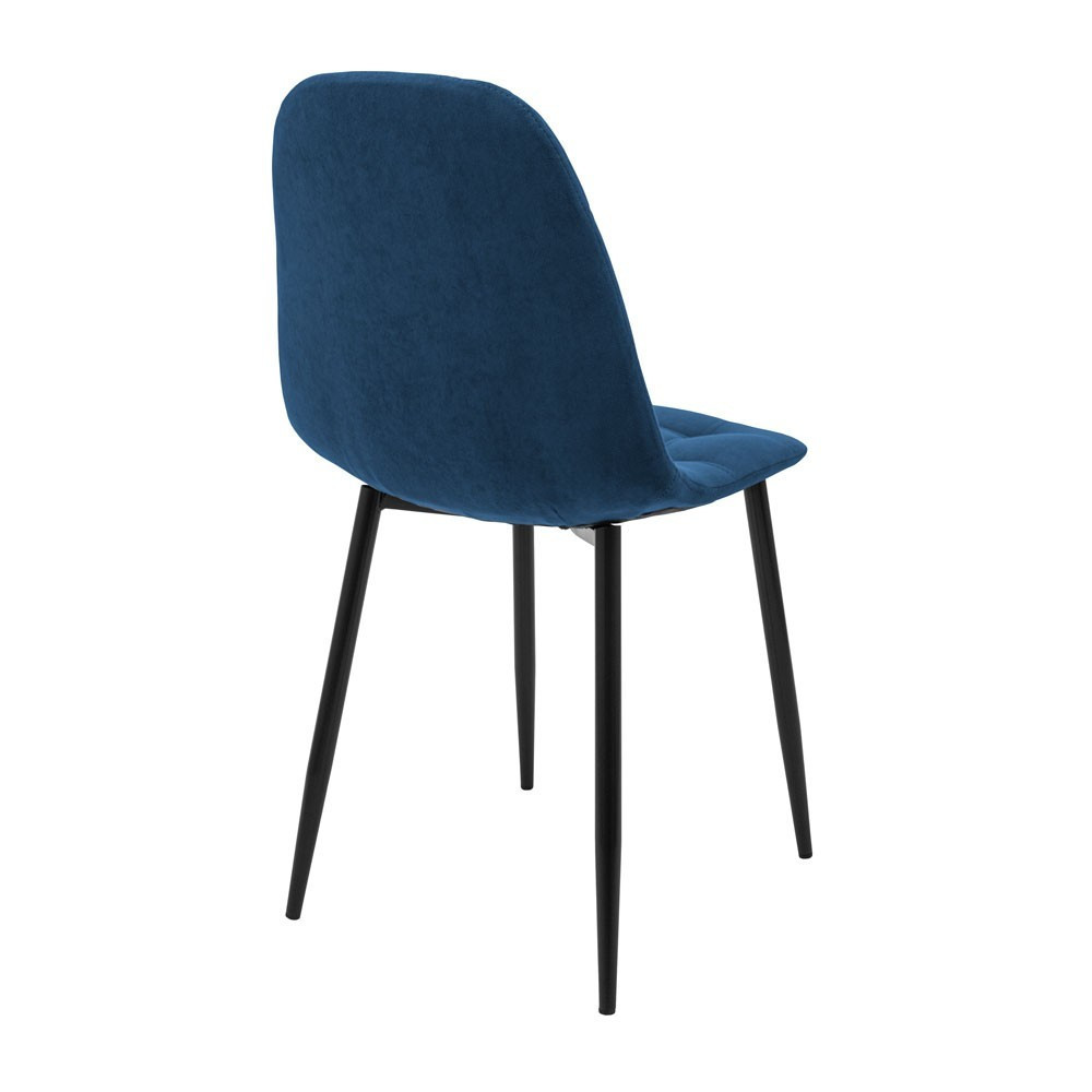 Стілець крісло м'який SplitDesign U Lily 36 чорні ніжки Синій Київ - фото 3