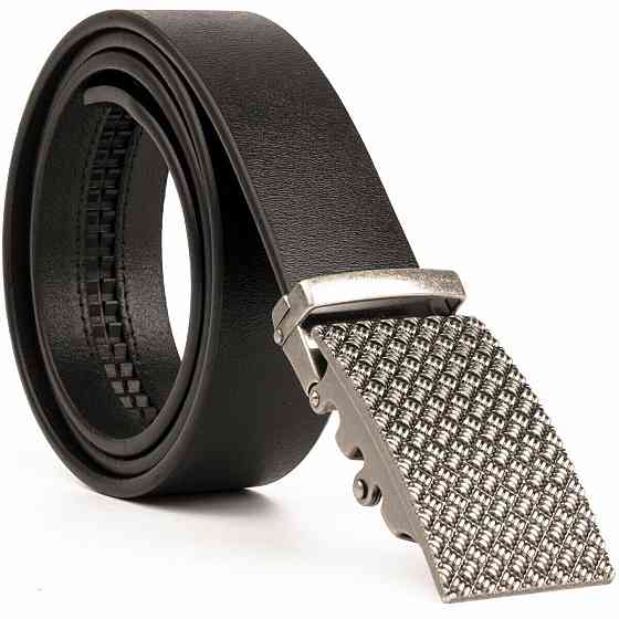 Оригинальный мужской ремень с автоматической пряжкой Vintage 20212 Черный Киев