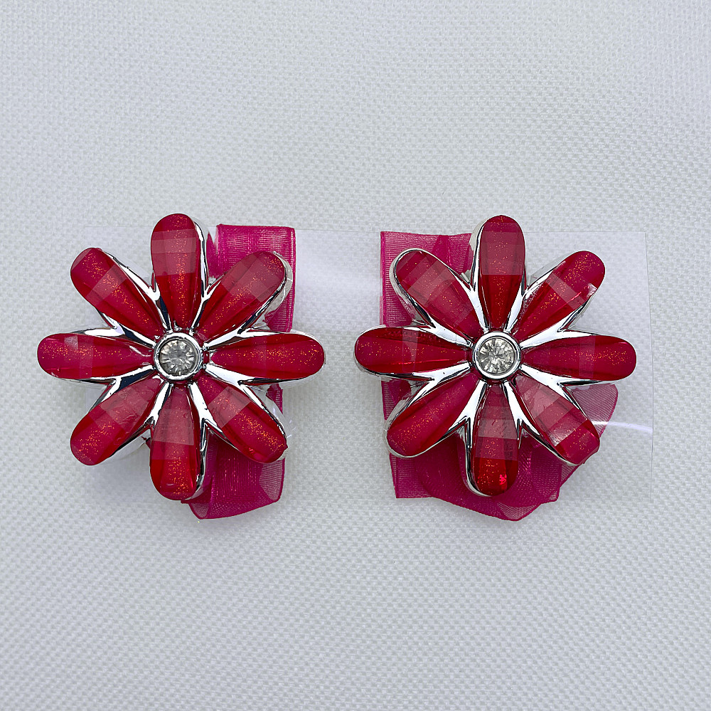 Магніти для штор та гардин "Квітка" набір 2 шт Червоний (81-255) Київ - фото 5