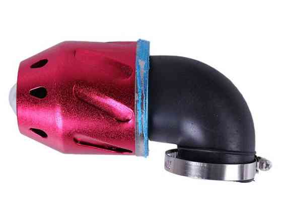 Фільтр нульовий "Пуля" червоний Ø42 мм 90° (125-150c) — АМ Мукачево