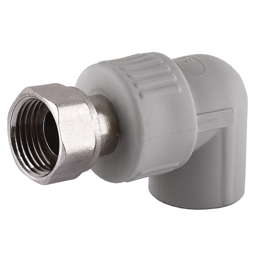 Кутник з накидною гайкою Vsplast PPR ф20х1/2″ **  2019 Луцк - изображение 1