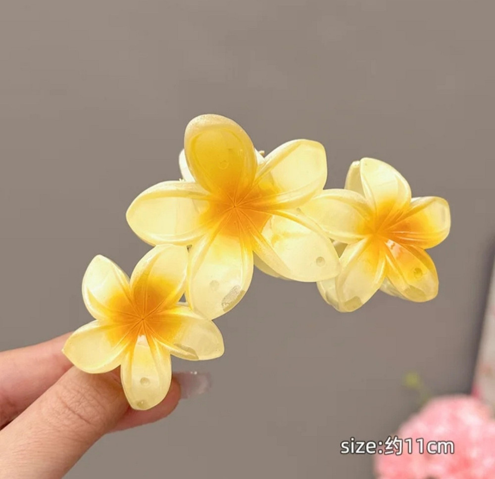 Заколка-крабік квітка 9 см Смела - изображение 2