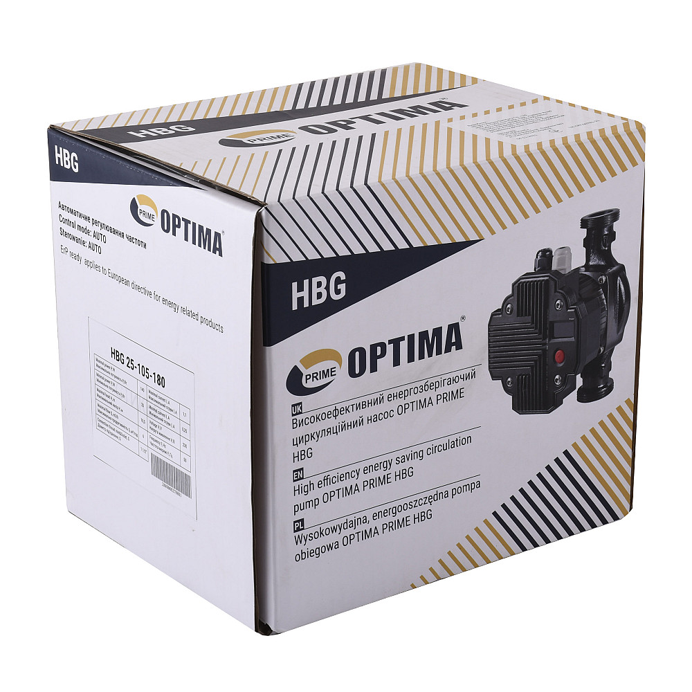 Насос циркуляційний енергоощадний  Optima PRIME HBG 25-105AUTO 180мм Тернополь - изображение 5