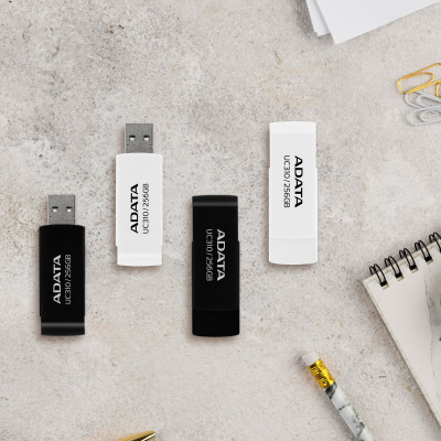 USB флеш накопитель ADATA 64GB UC310 Black USB 3.0 (UC310-64G-RBK) Винница - изображение 8