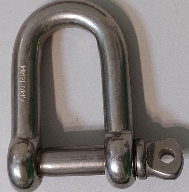 Такелажна скоба "GoralMet" typ-U з нержавіючої кислотостійкої сталі AISI 316 діаметром 14 мм Киев - изображение 1