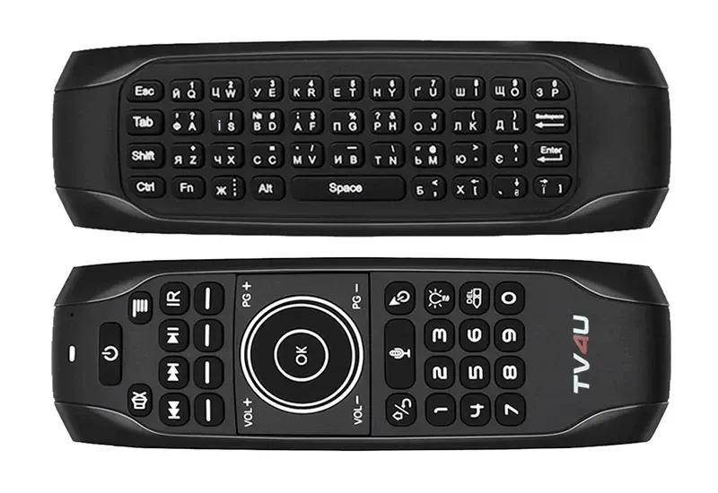 Аэромышь пульт с подсветкой, миниклавиатурою и голосовым управлением TV4U G7v PRO UKR Киев - изображение 2