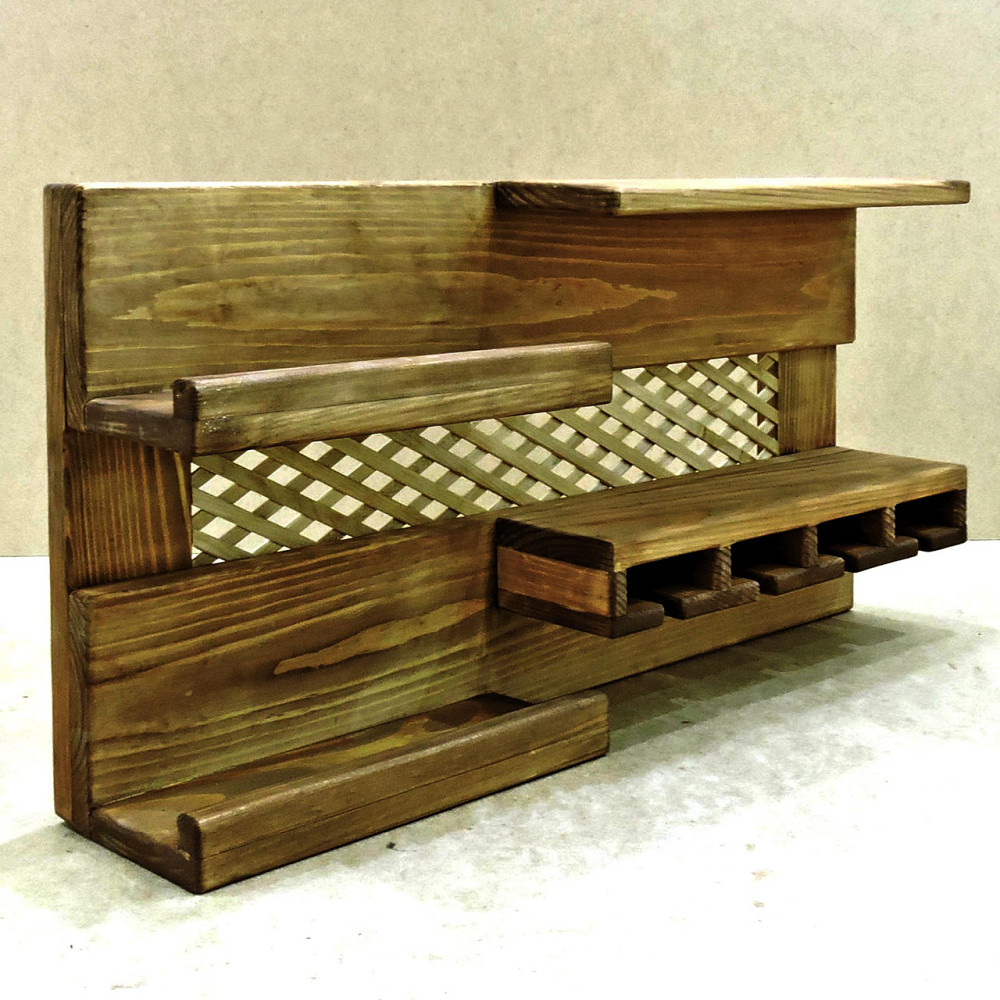 Настенная винная полка 