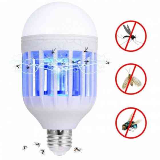 Светодиодная лампа-ловушка для насекомых Zapp Light 9W LED, уничтожитель комаров и ночник, безопасна Киев