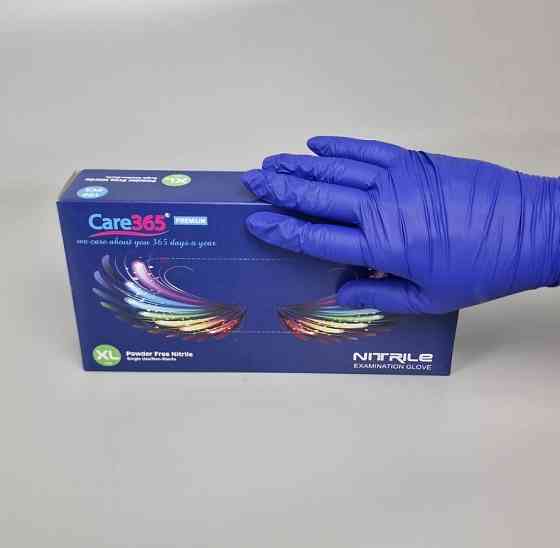 Рукавиці Нітрил Кобальтовий (100 шт.) розмір XL"CARE 365" (1 пачка) Харків