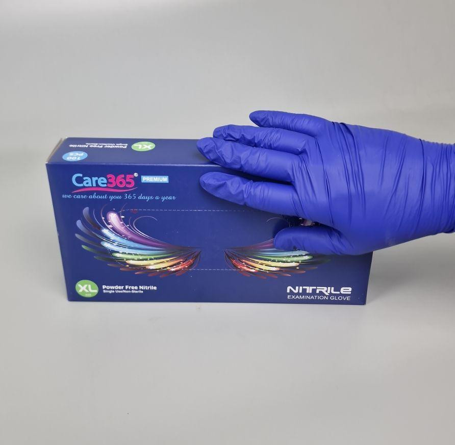 Рукавиці Нітрил Кобальтовий (100 шт.) розмір XL"CARE 365" (1 пачка) Харків - фото 4