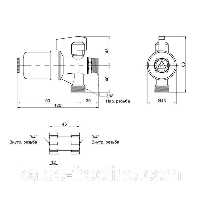 Магнітний Фільтр-Гразовловлювач для котла 3/4" Icma Харків - фото 2