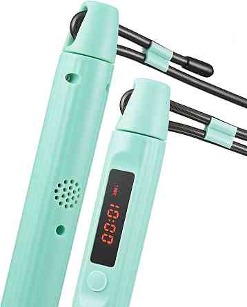 Умная скакалка Gymtek Smart с дисплеем и Bluetooth бирюзовая Киев