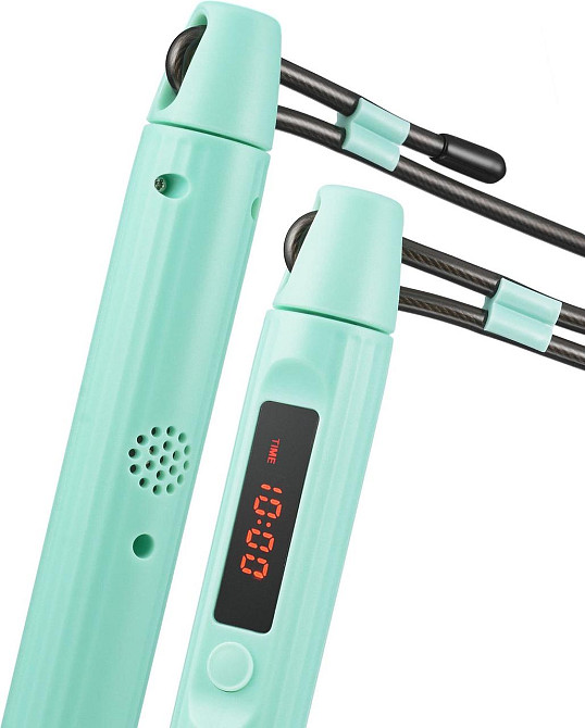 Умная скакалка Gymtek Smart с дисплеем и Bluetooth бирюзовая Киев - изображение 3