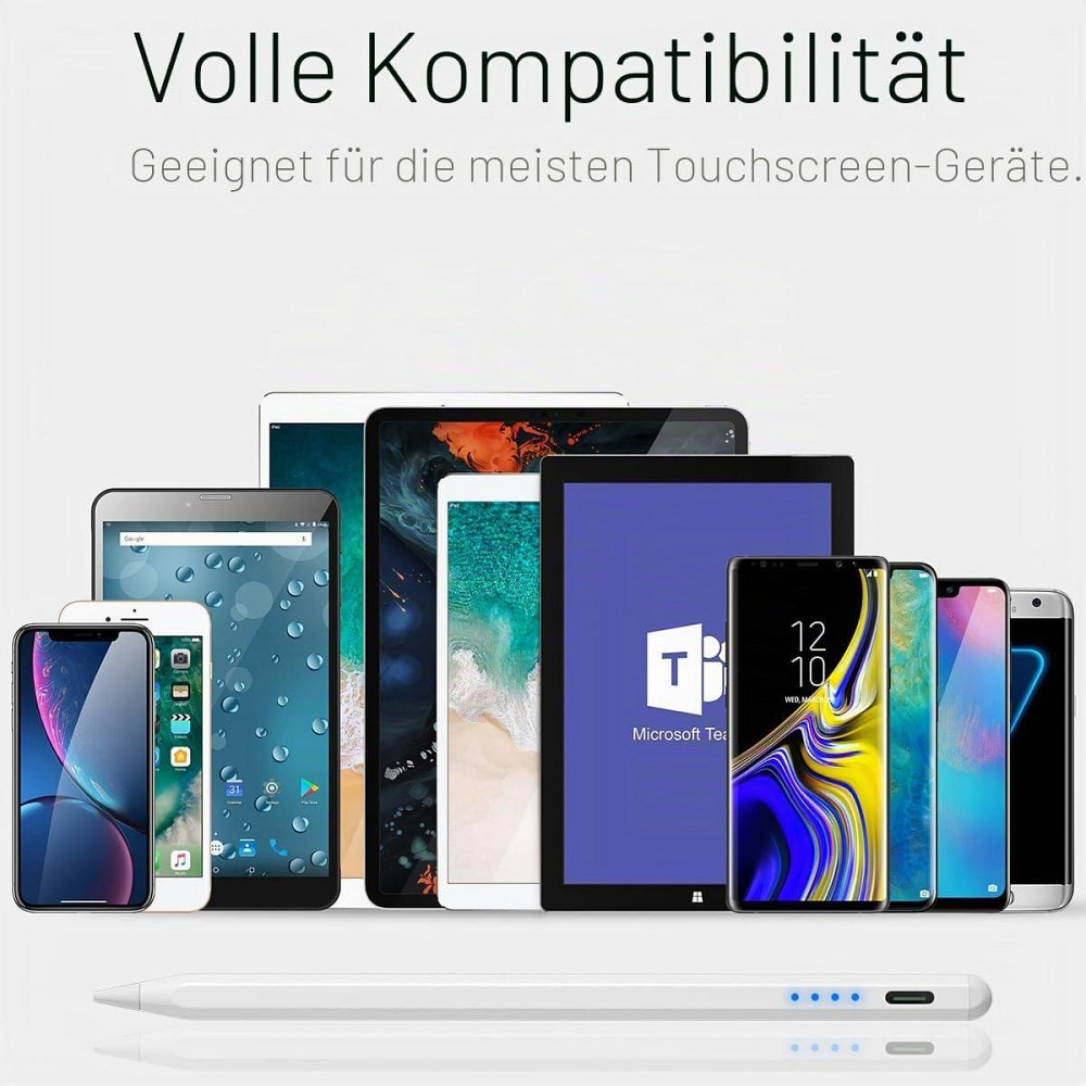 Стилус LEZUN C1503 для Apple iPad 2018-2026 Pixel Precision швидке заряджання Білий Дніпро - фото 7