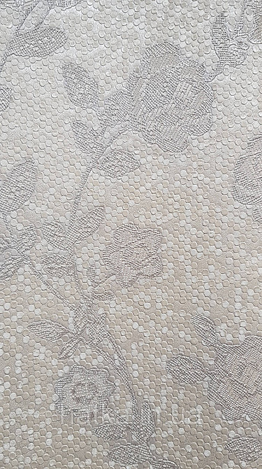 Шпалери вінілові на флізеліні AdaWall Signature1.06х10 квіти гілки листя структурні білі сірі сріблясті 3д Київ - фото 1