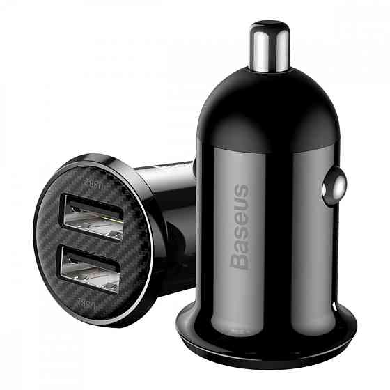 Автомобильное зарядное устройство для Baseus Grain Pro 4.8A 2USB черный Львов
