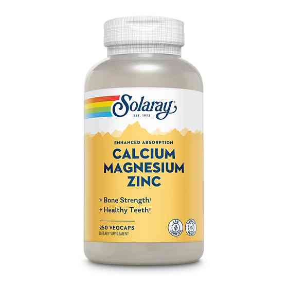 Кальцій магній і цинк Solaray Calcium Magnesium Zinc 250 капс Київ