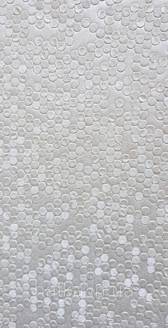 Шпалери вінілові на флізеліні AdaWall Signature1.06х10 точки маленькі круги структурні сірі сріблясті 3д Київ - фото 3