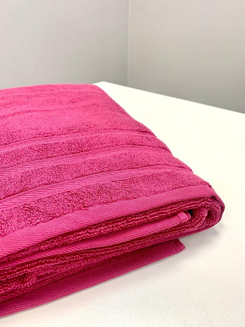 Рушник махровий Ideal Textile Косичка однотонний щільність 500 г/м2 100х150 см (56860742) пурпуровий Чернівці - фото 5