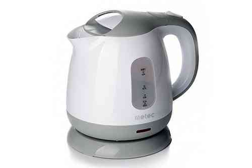 Электрочайник Metec EK-01PWG 1 литр, пластик, мощность 900-1100 Вт, бело-серый корпус Харьков