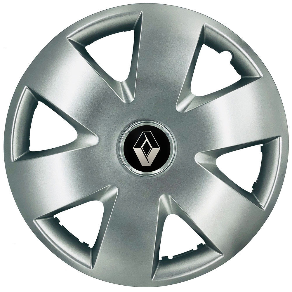 Автомобільні модельні ковпаки R15 Renault 308 4шт, SJS, сріблясті Київ - фото 1