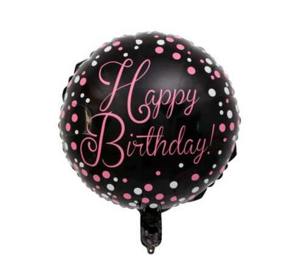 Фольгированный шар happy birthday 18