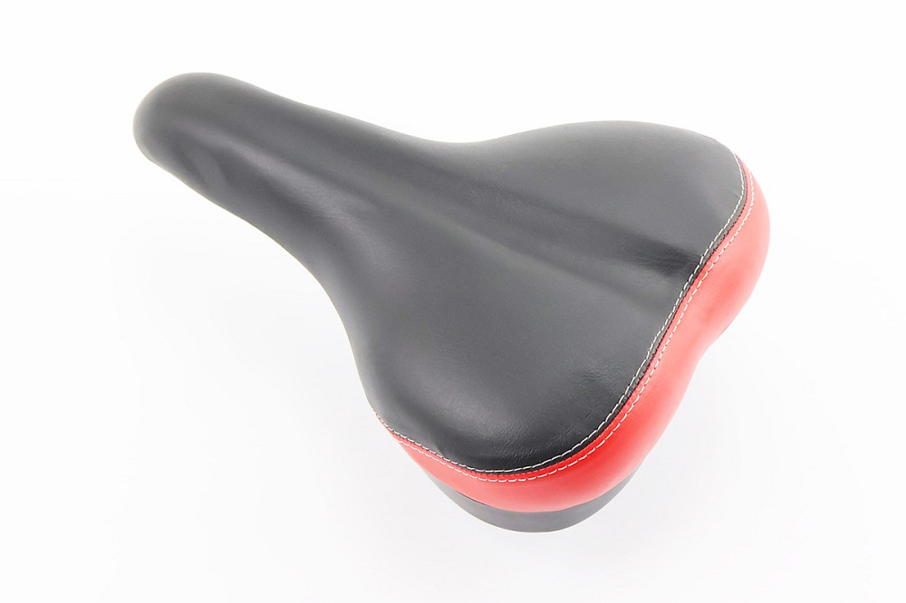 Сидіння MTB 255x170мм, чорно-червоне AFT-47 Київ - фото 1