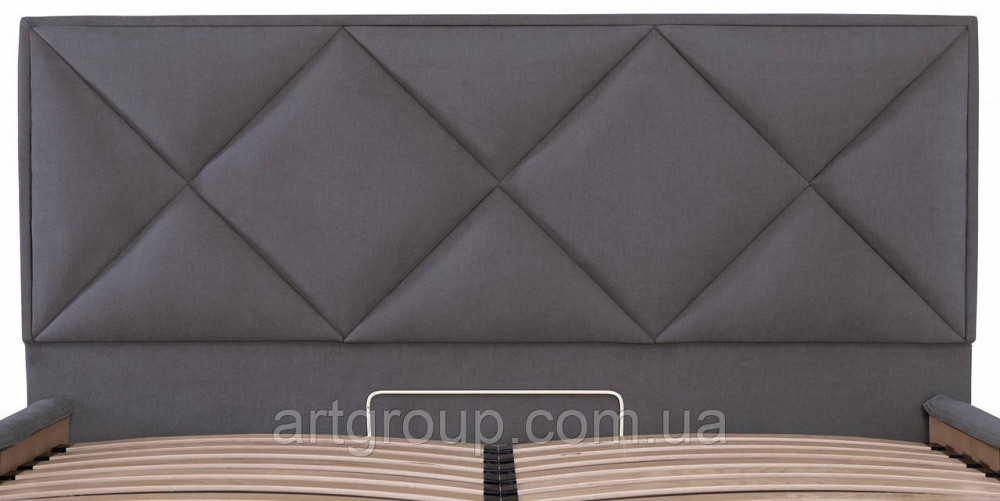 Ліжко Двоспальне Leeds Standart 180 х 190 см Місті Dark Grey Темно-сірий Дніпро - фото 20