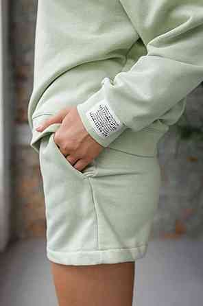 Костюм спортивний жіночий з шортами Оливковий M/L Харків